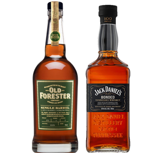 Old Forester Whiskey Rye Single Barrel + Jack Daniels Whiskey Bonded 700ML