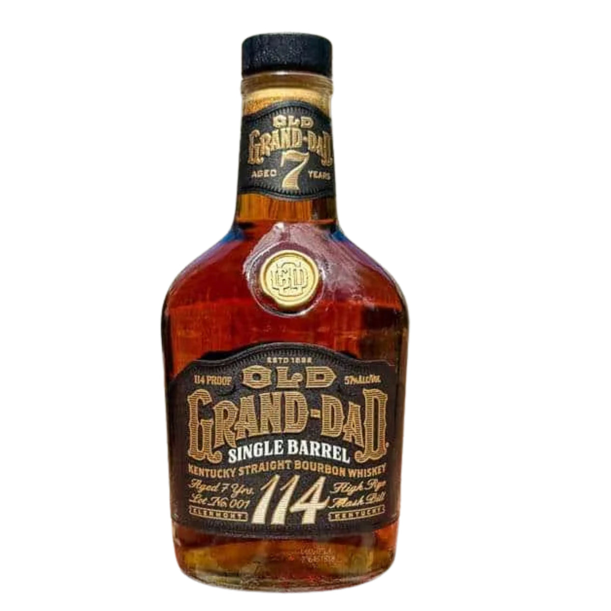 Old Grand Dad Bourbon Single Barrel 114PF 7YR 750ML – Remedy Liquor