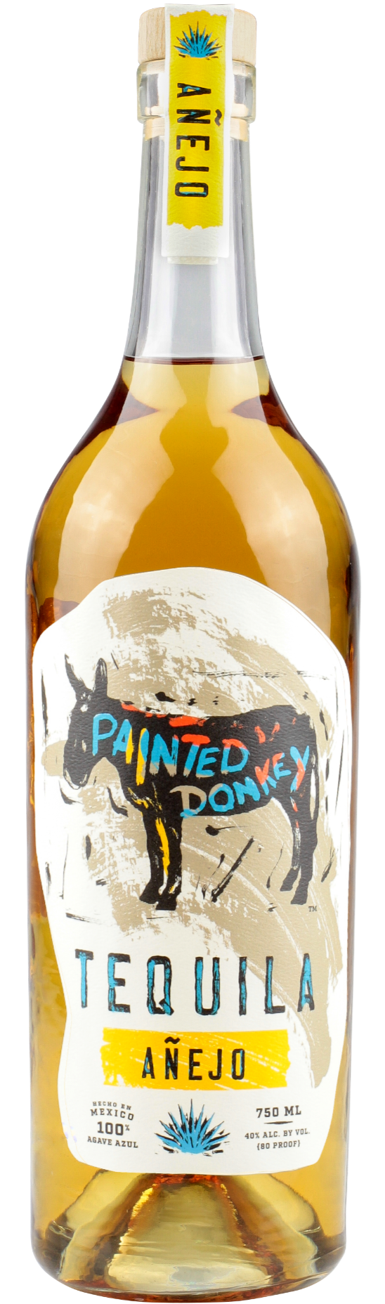 PAINTED DONKEY TEQUILA ANEJO 750ML LIQ
