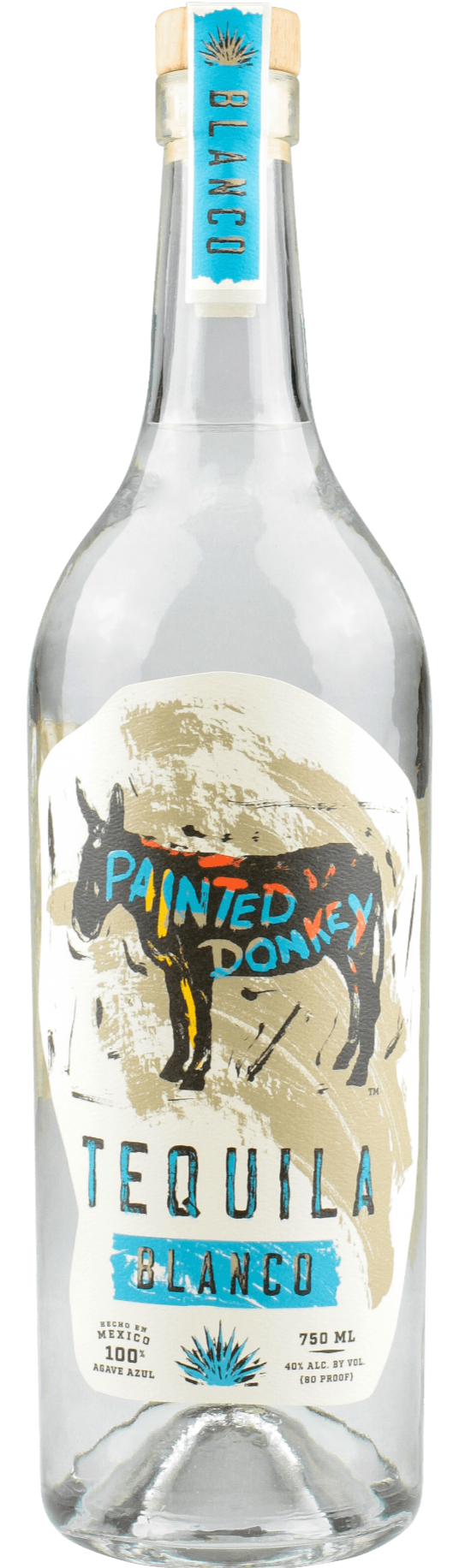 PAINTED DONKEY TEQUILA BLANCO 750ML LIQ