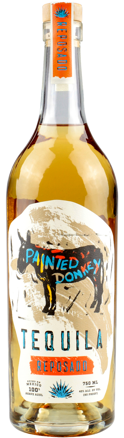 PAINTED DONKEY TEQUILA REPOSADO 750ML LIQ