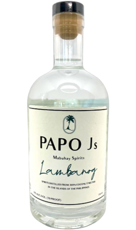 PAPO JS SPIRIT LAMBANOG FROM COCONUT NECTAR PHILIPPINES 750ML Spirits