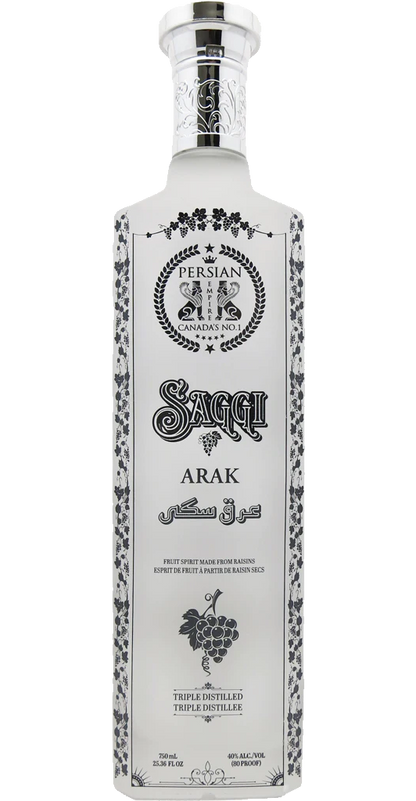 PERSIAN EMPIRE SAGGI ARAK PREMIUM CANADA 750ML Spirits