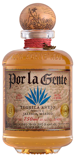 POR LA GENTE TEQUILA ANEJO 750ML LIQ