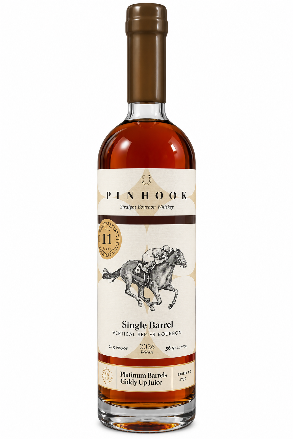 PINHOOK BOURBON VERTICAL SERIES PRIVATE SINGLE BARREL "GIDDY UP JUICE" KENTUCKY 11YR 750ML