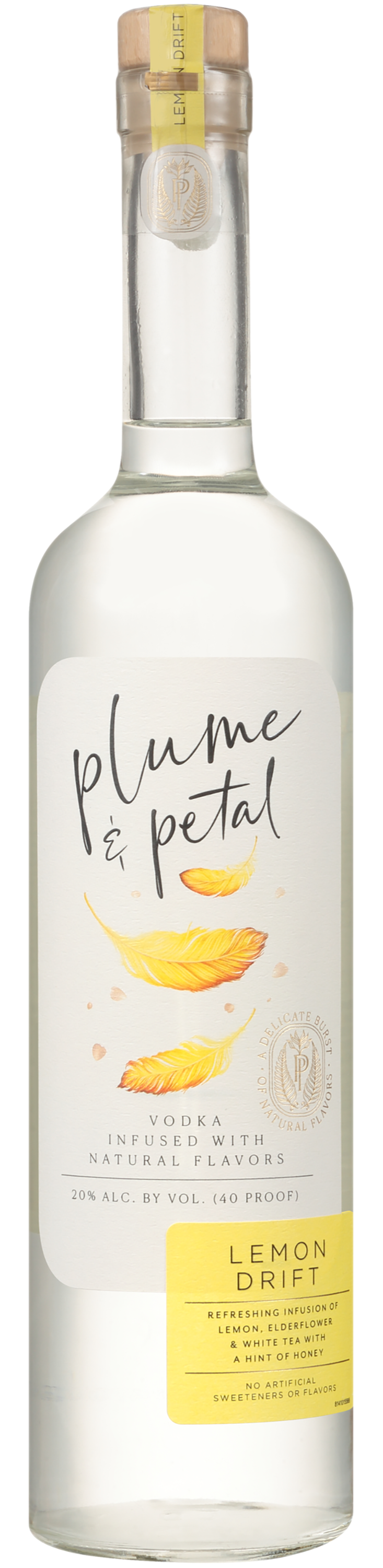 PLUME AND PETAL VODKA LEMON DRIFT NATURAL FLAVOR FLORIDA 750ML Spirits