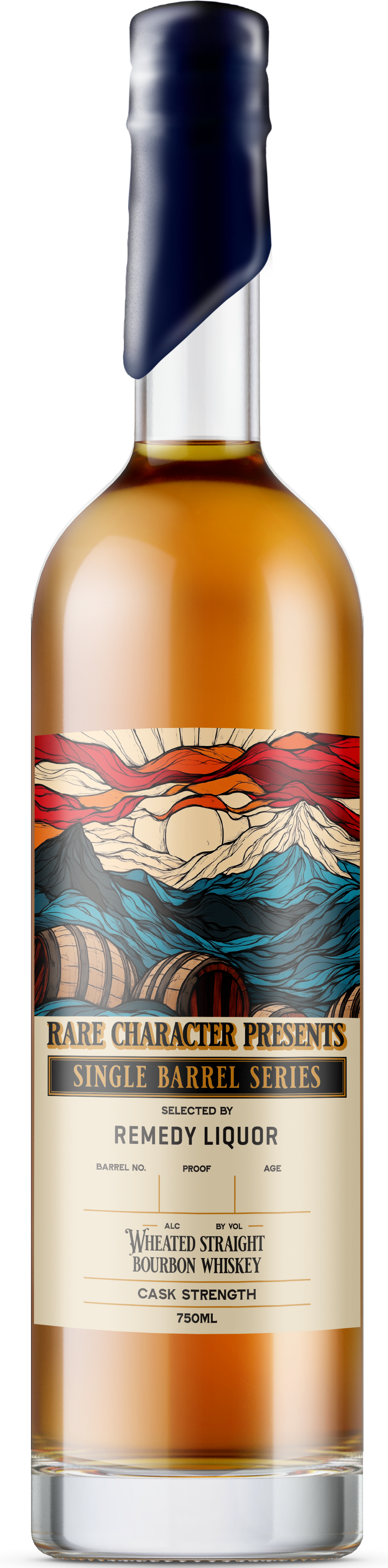 RARE CHARACTER BOURBON WHEATED CASK STRENGTH REMEDY SINGLE BARREL SERIES KENTUCKY 8YR 750ML LIQ