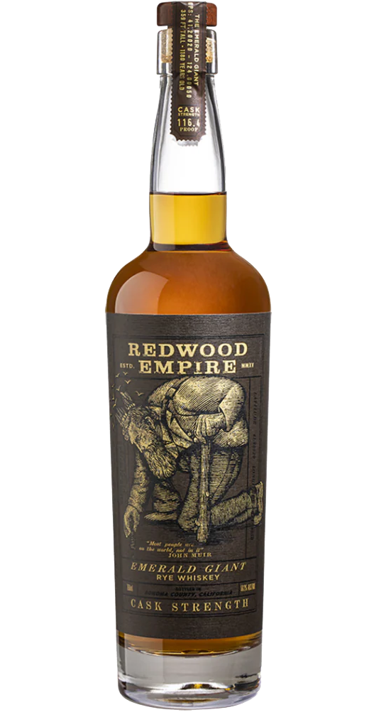 REDWOOD EMPIRE EMERALD GIANT WHISKEY RYE CASK STRENGTH SONOMA COUNTY 750ML LIQ