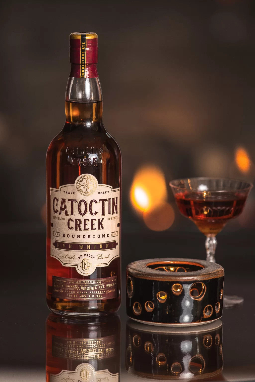 CATOCTIN CREEK ROUNDSTONE WHISKEY RYE VIRGINIA 750ML LIQ