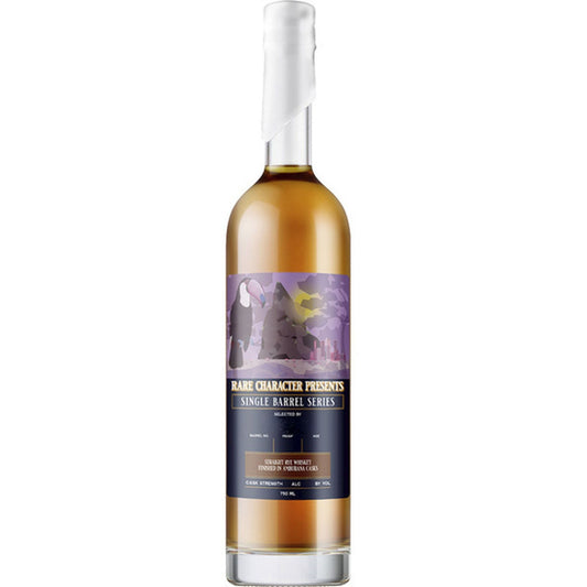 RARE CHARACTER WHISKEY RYE SINGLE BARREL SERIES FINISHED IN AMBURANA CASK INDIANA 750ML LIQ