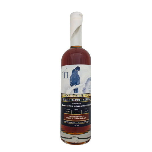 RARE CHARACTER WHISKEY RYE SINGLE BARREL SERIES FINISHED IN AMBURANA CASK INDIANA 750ML LIQ