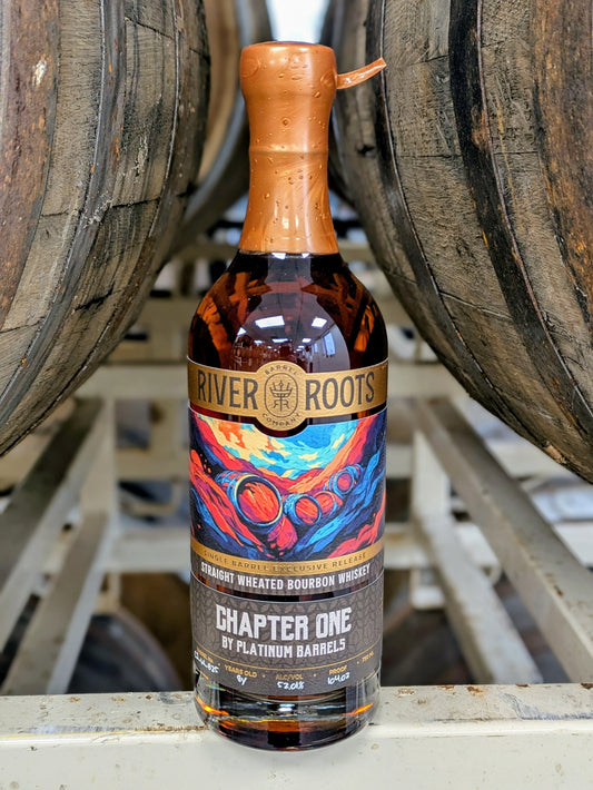 RIVER ROOTS BOURBON WHEATED SINGLE BARREL "CHAPTER ONE" EXCLUSIVE RELEASE OHIO 8YR 750ML LIQ