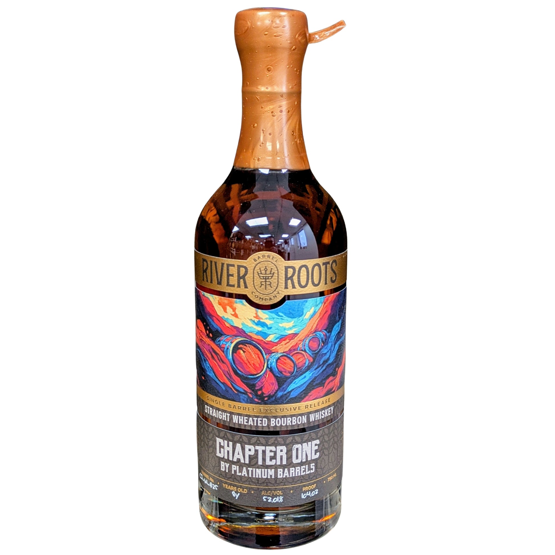 RIVER ROOTS BOURBON WHEATED SINGLE BARREL "CHAPTER ONE" EXCLUSIVE RELEASE OHIO 8YR 750ML LIQ