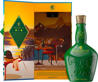 CHIVAS BROTHERS ROYAL SALUTE SCOTCH BLENDED RIO DE JANEIRO POLO EDITION 21YR 700ML LIQ