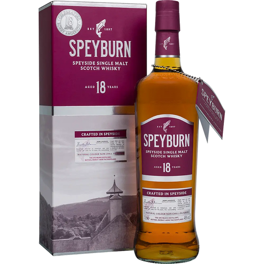 SPEYBURN SCOTCH SINGLE MALT AMERICAN & SPANISH OAK CASKS SPEYSIDE 18YR 750ML LIQ