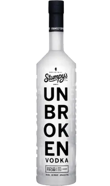 STUMPYS UNBROKEN VODKA DISTILLED FROM CORN ILLINOIS 750ML LIQ