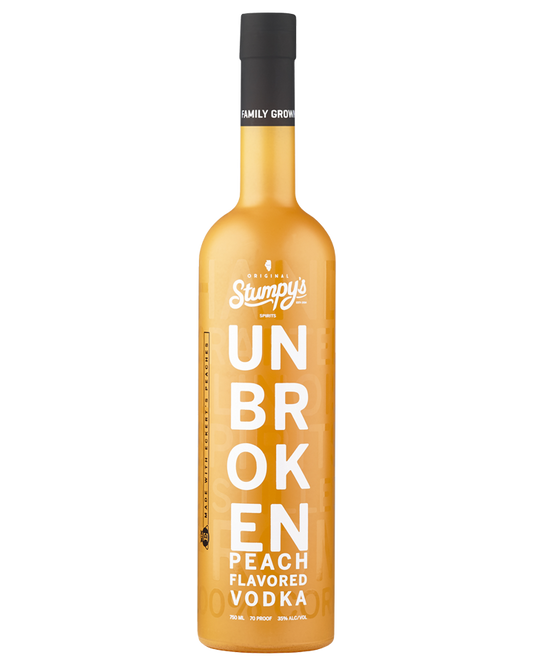 STUMPYS UNBROKEN VODKA PEACH FLAVORED DISTILLED FROM CORN ILLINOIS 750ML LIQ