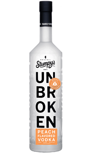 STUMPYS UNBROKEN VODKA PEACH FLAVORED DISTILLED FROM CORN ILLINOIS 750ML LIQ