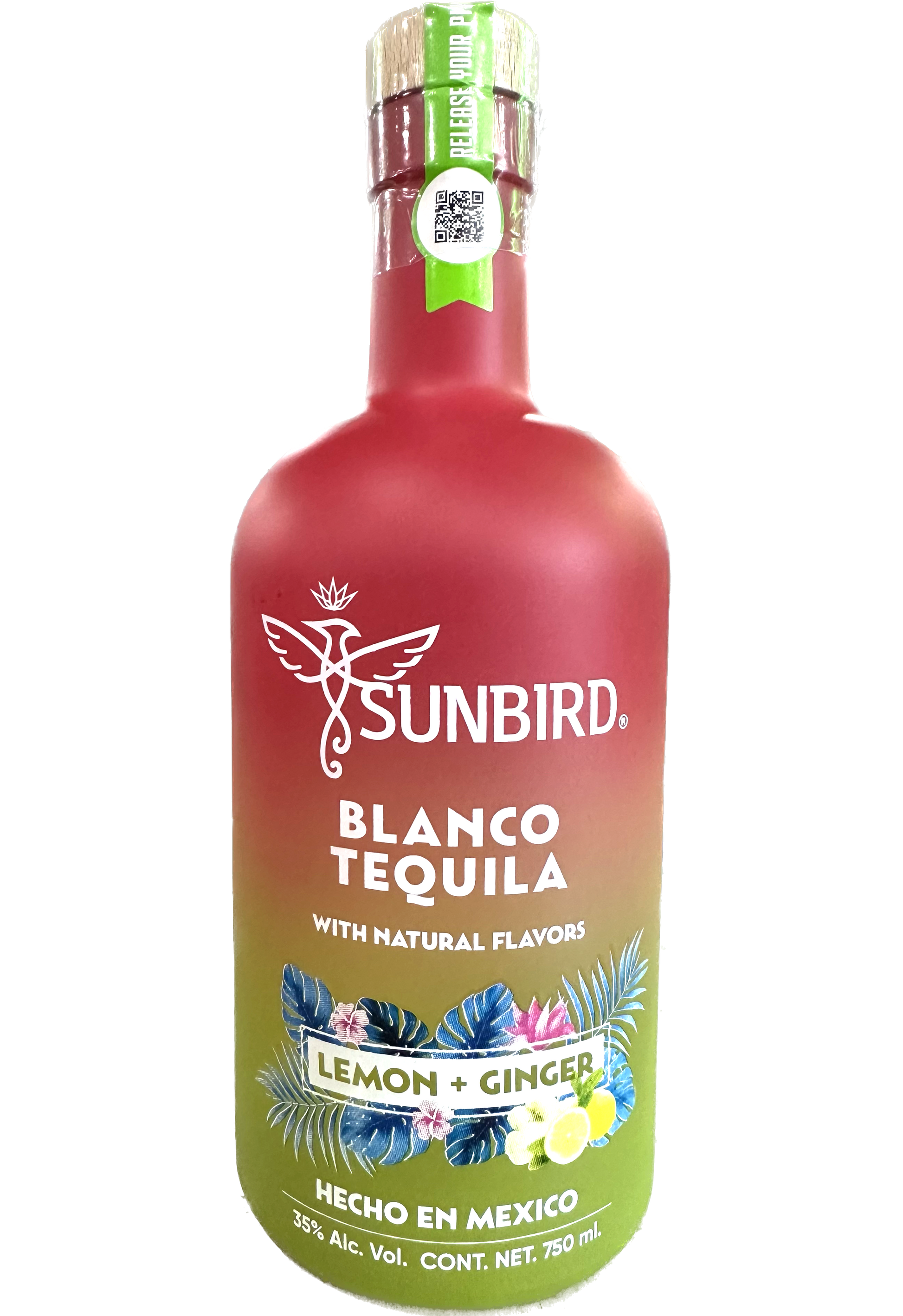 SUNBIRD TEQUILA BLANCO LEMON GINGER FLAVOR 750ML LIQ