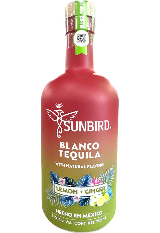 SUNBIRD TEQUILA BLANCO LEMON GINGER FLAVOR 750ML LIQ