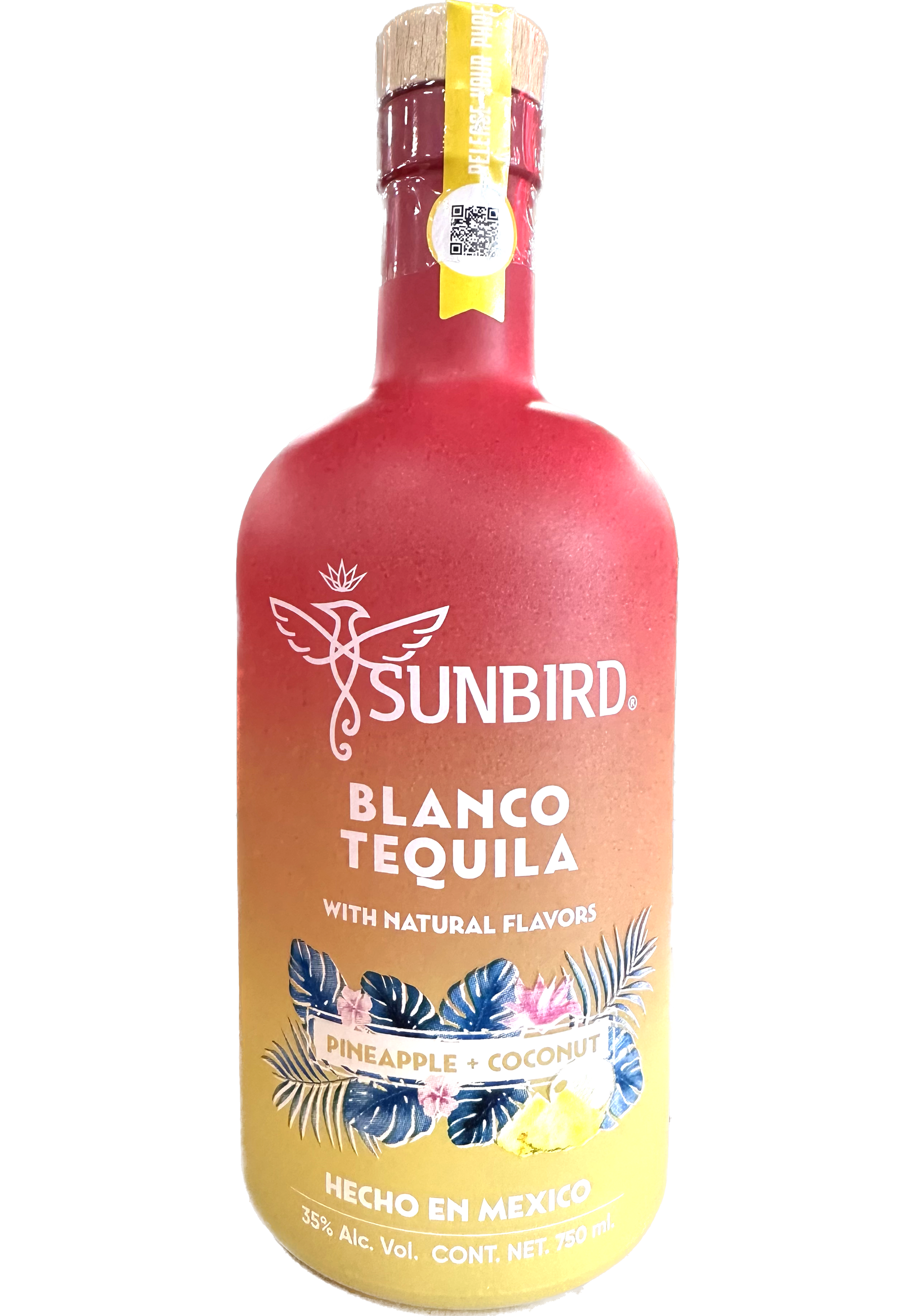 SUNBIRD TEQUILA BLANCO PINEAPPLE COCONUT FLAVOR 750ML LIQ