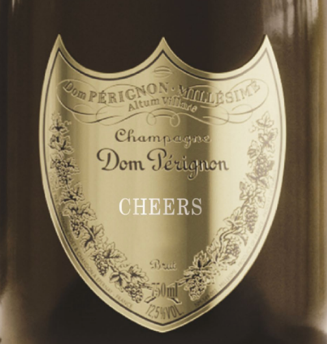 DOM PERIGNON CHAMPAGNE BRUT 2015 750ML WITH PERSONALIZED SHIELD DOM PERIGNON CHAMPAGNE BRUT 2015 750ML WITH PERSONALIZED SHIELD
