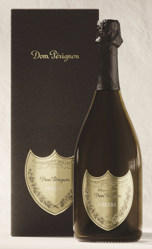 DOM PERIGNON CHAMPAGNE BRUT 2015 750ML WITH PERSONALIZED SHIELD WINE