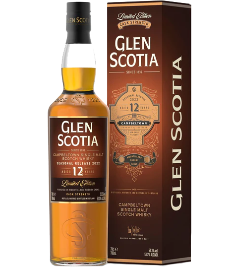 GLEN SCOTIA SCOTCH SINGLE MALT CASK STRENGTH LIMITED AMONTILLADO SHERRY CASK EDITION 12YR 700ML LIQ