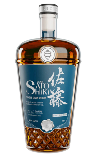 ウイスキー SSKE Sekk Sato Shiki 21 Year Old Single Grain Whiskey 750ML - Remedy Liquor