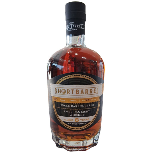 SHORTBARREL WHISKEY AMERICAN LIGHT PRIVATE SINGLE BARREL SELECT 145PF KENTUCKY 8YR 750ML LIQ