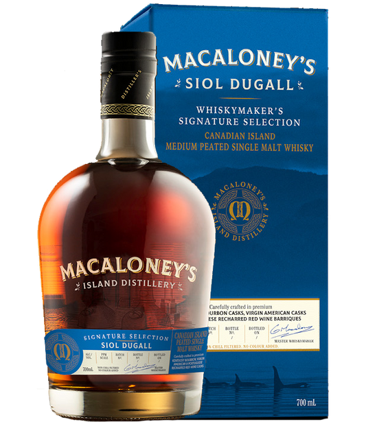 MACALONEYS SIOL DUGALL WHISKEY SINGLE MALT MEDIUM PEATED CANADA 750ML LIQ