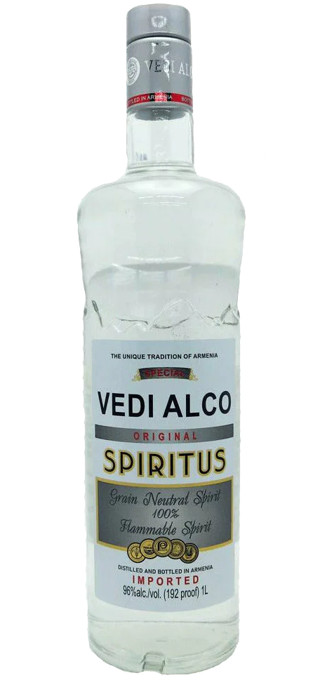 VEDI ALCO SPIRITUS NEUTRAL GRAIN SPIRIT 192PF 1LI - Remedy Liquor