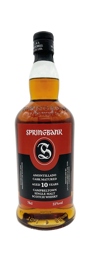 SPRINGBANK SCOTCH SINGLE MALT AMONTILLADO CASK MATURED CAMPBELTOWN 10YR 700ML LIQ