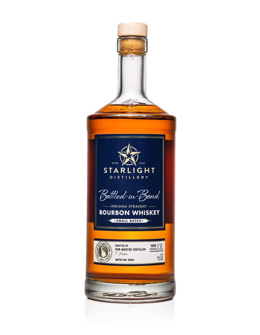 STARLIGHT BOURBON STRAIGHT BOTTLED IN BOND INDIANA 750ML LIQ
