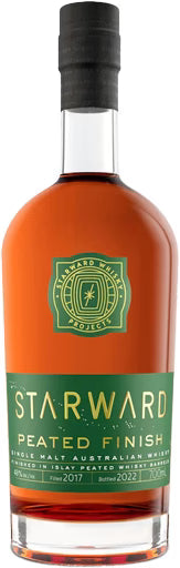 STARWARD WHISKEY SINGLE MALT PEATED FINISH AUSTRALIA 700ML LIQ