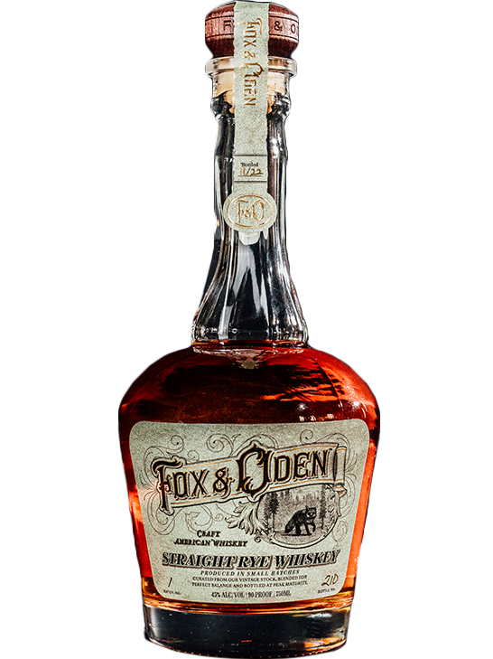 FOX & ODEN WHISKEY STRAIGHT RYE SMALL BATCH MICHIGAN 750ML LIQ
