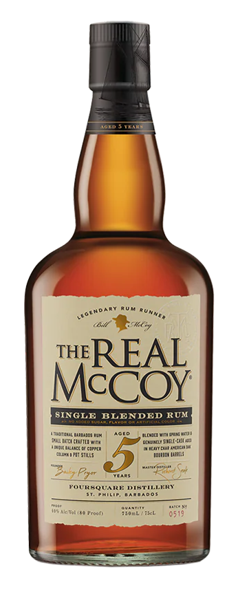 THE REAL MCCOY RUM BOURBON BARREL BARBADOS 5YR 750ML Spirits