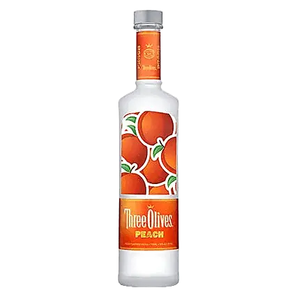 THREE OLIVES VODKA PEACH ENGLAND 750ML Spirits