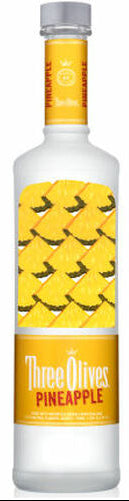 THREE OLIVES VODKA PINEAPPLE ENGLAND 750ML Spirits