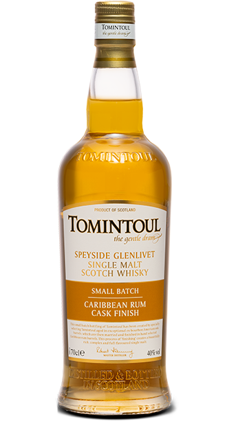 TOMINTOUL SCOTCH SINGLE MALT SMALL BATCH CARIBBEAN RUM CASK FINISH SPEYSIDE 700ML LIQ