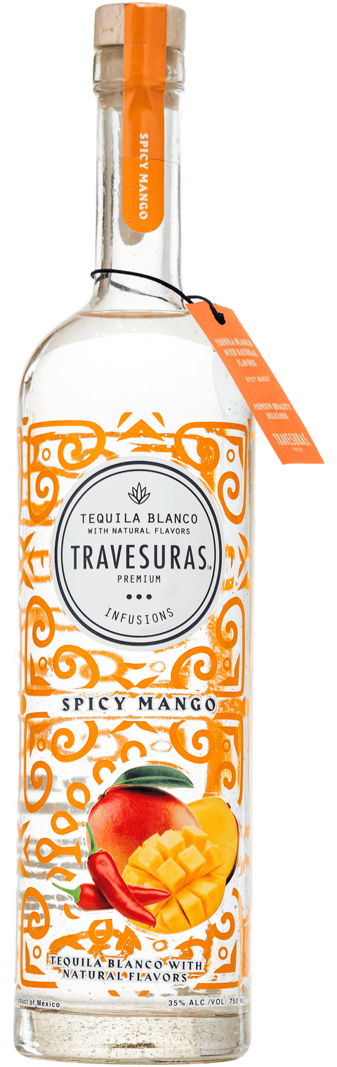 TRAVESURAS TEQUILA BLANCO SPICY MANGO INFUSED 750ML LIQ