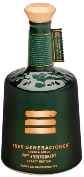 Tres Generaciones Tequila Añejo 50th Anniversary Legacy Edition 750ml ...
