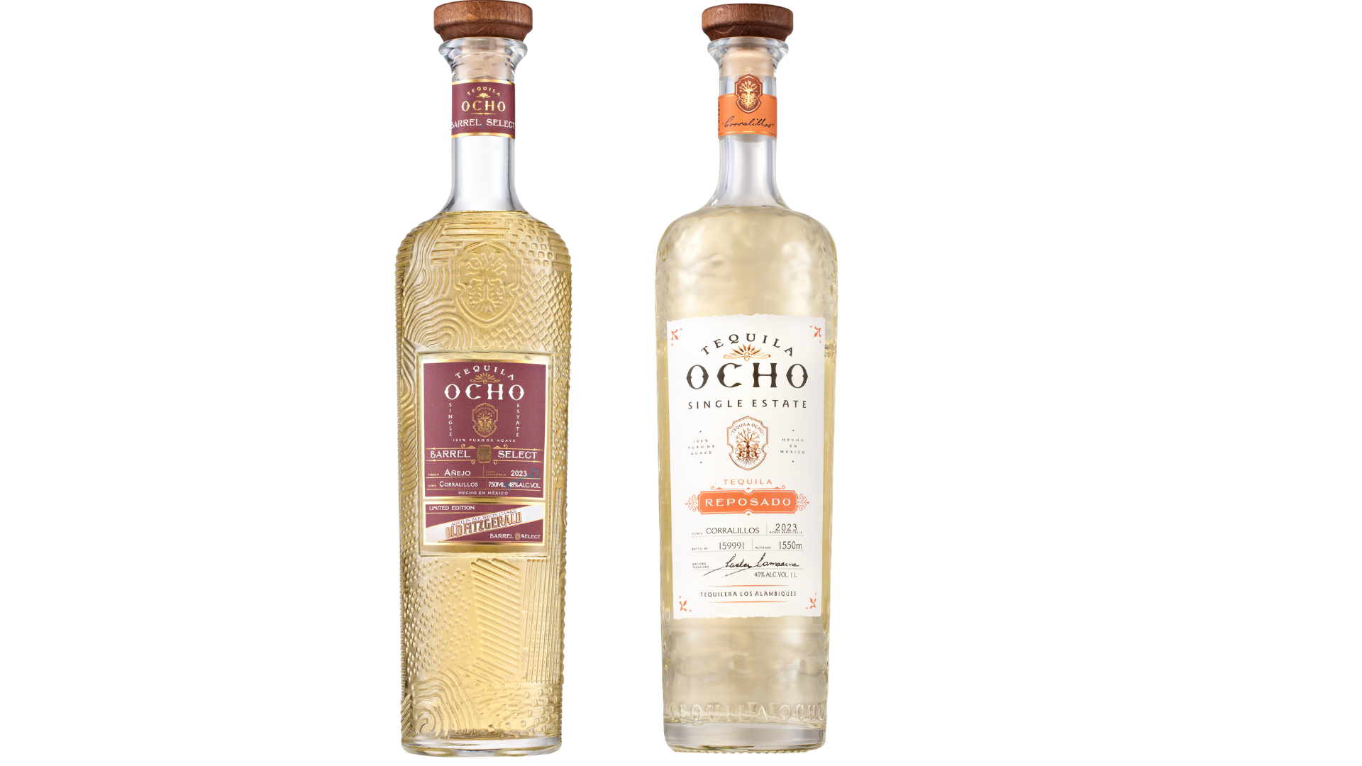 Tequila Ocho Anejo Old Fitzgerald Cask + Tequila Ocho Reposado
