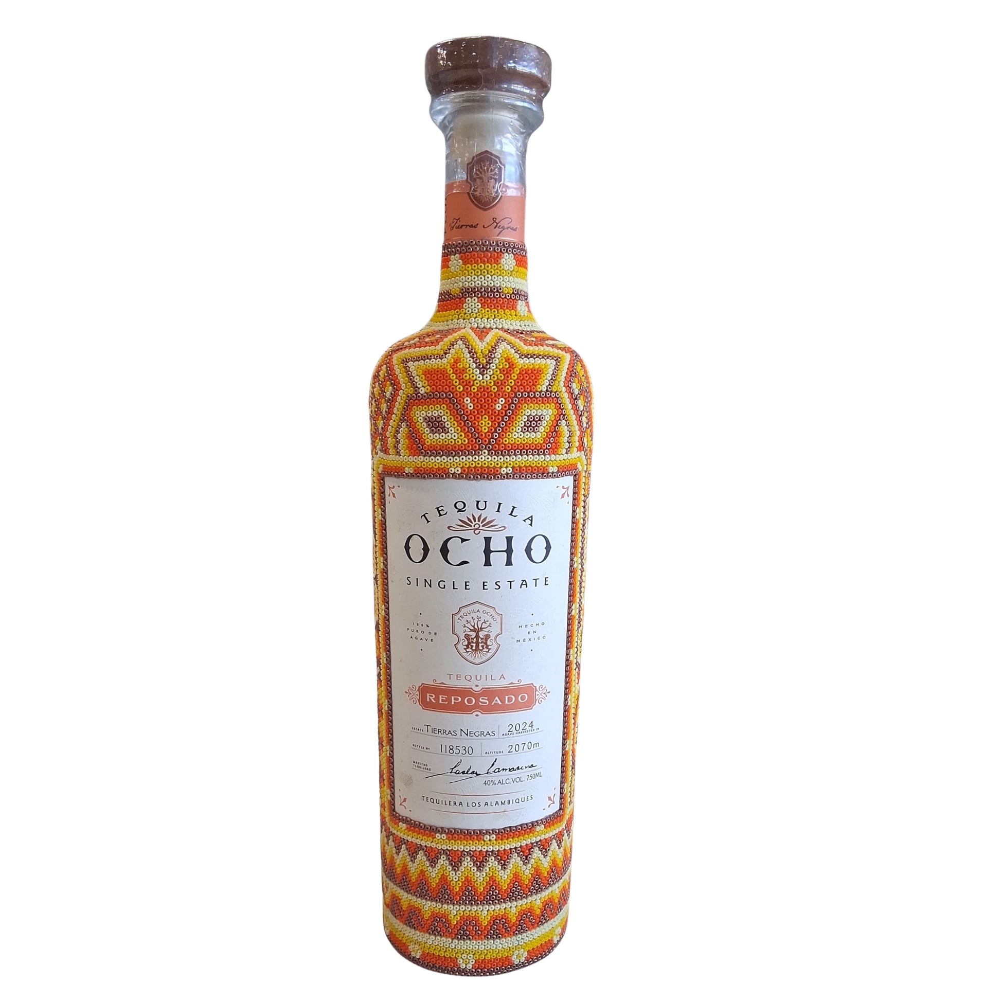 TEQUILA OCHO TEQUILA REPOSADO LIMITED HUICHOL EDITION 750ML LIQ