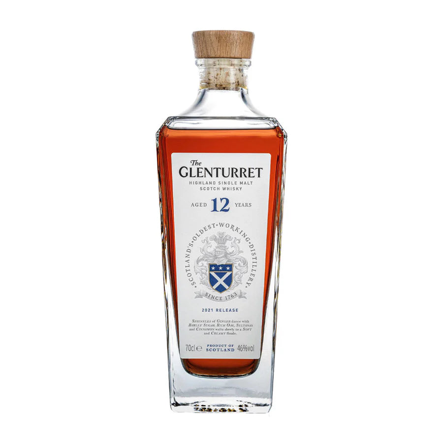 GLENTURRET SCOTCH SINGLE MALT 2022 RELEASE 12YR 750ML LIQ