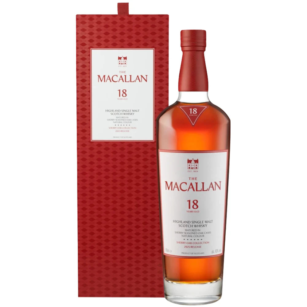 MACALLAN SCOTCH SINGLE MALT SHERRY CASK HIGHLAND 18YR 750ML