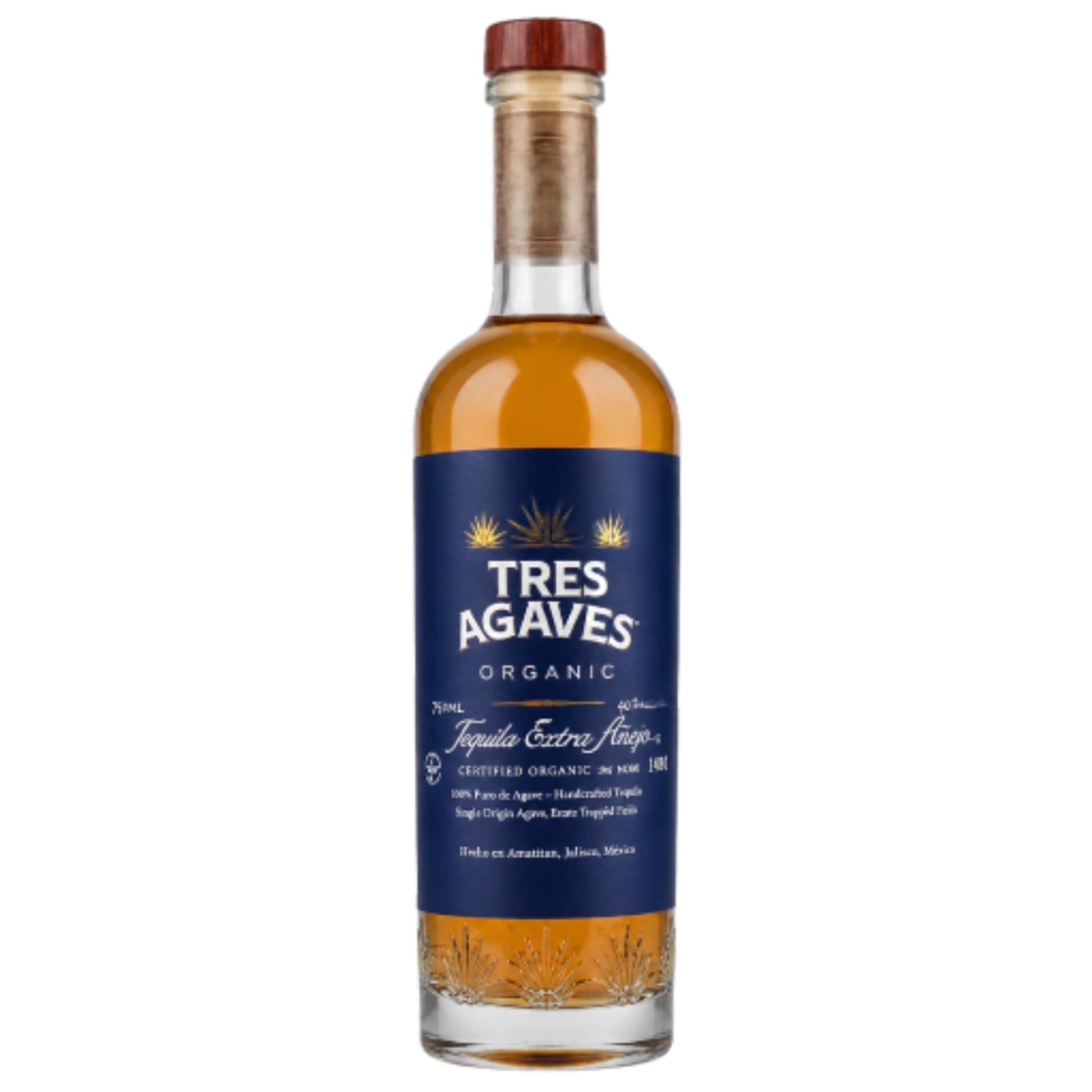TRES AGAVES TEQUILA EXTRA ANEJO ORGANIC 750ML LIQ