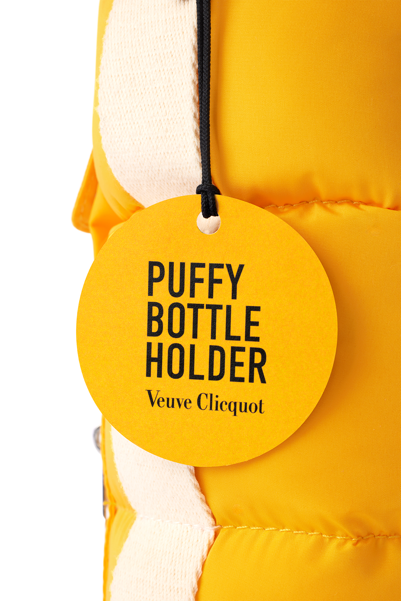 VEUVE CLICQUOT CHAMPAGNE BRUT YELLOW LABEL W/ PUFFY BOTTLE HOLDER FRANCE 750ML WINE