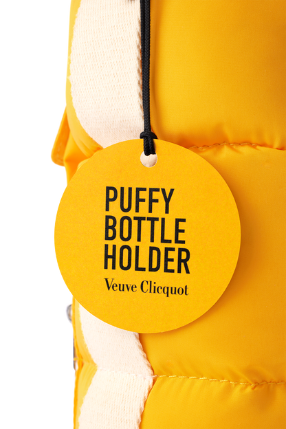 VEUVE CLICQUOT CHAMPAGNE BRUT YELLOW LABEL W/ PUFFY BOTTLE HOLDER FRANCE 750ML WINE