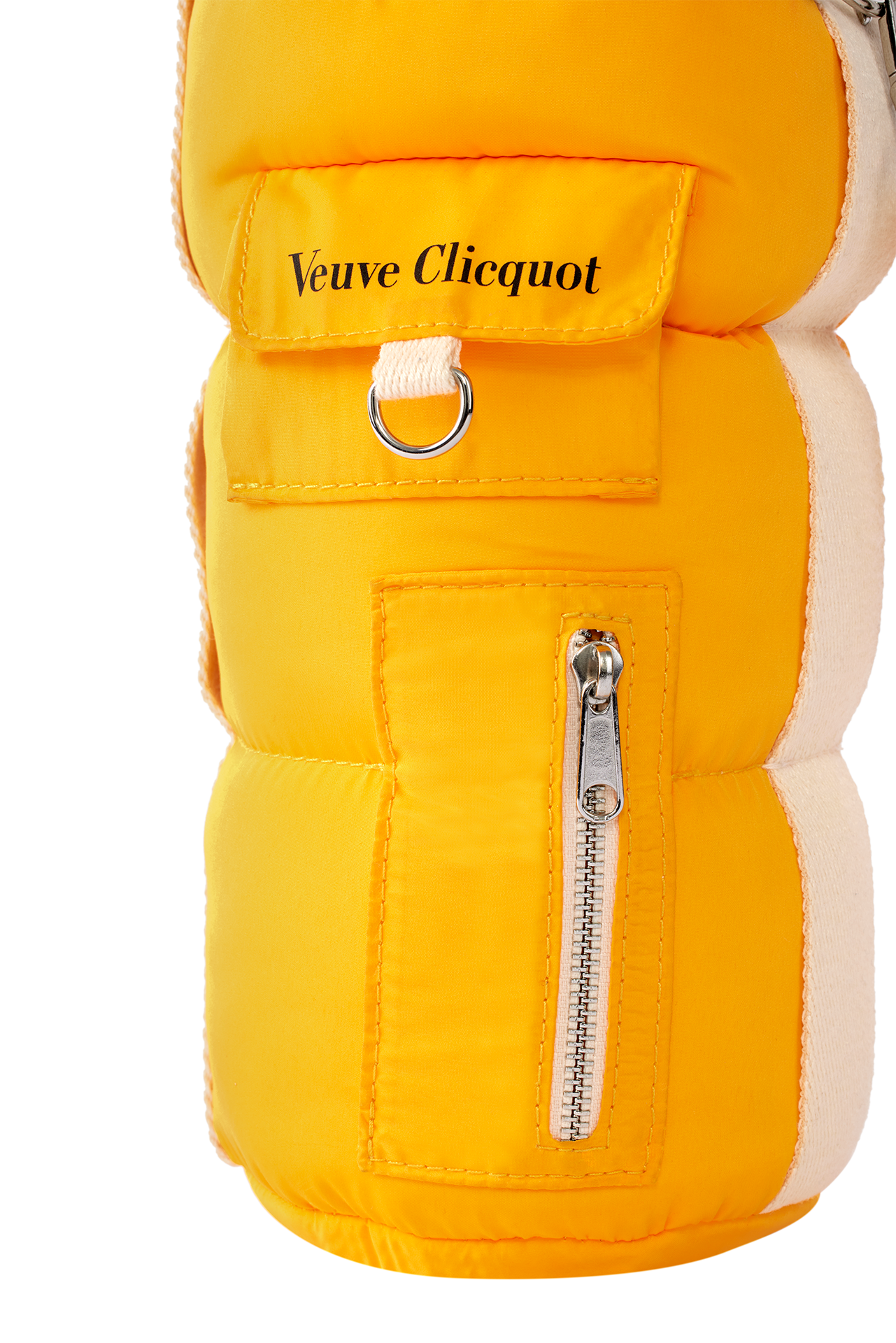 VEUVE CLICQUOT CHAMPAGNE BRUT YELLOW LABEL W/ PUFFY BOTTLE HOLDER FRANCE 750ML WINE
